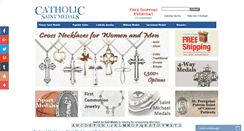Desktop Screenshot of catholicsaintmedals.com