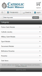 Mobile Screenshot of catholicsaintmedals.com